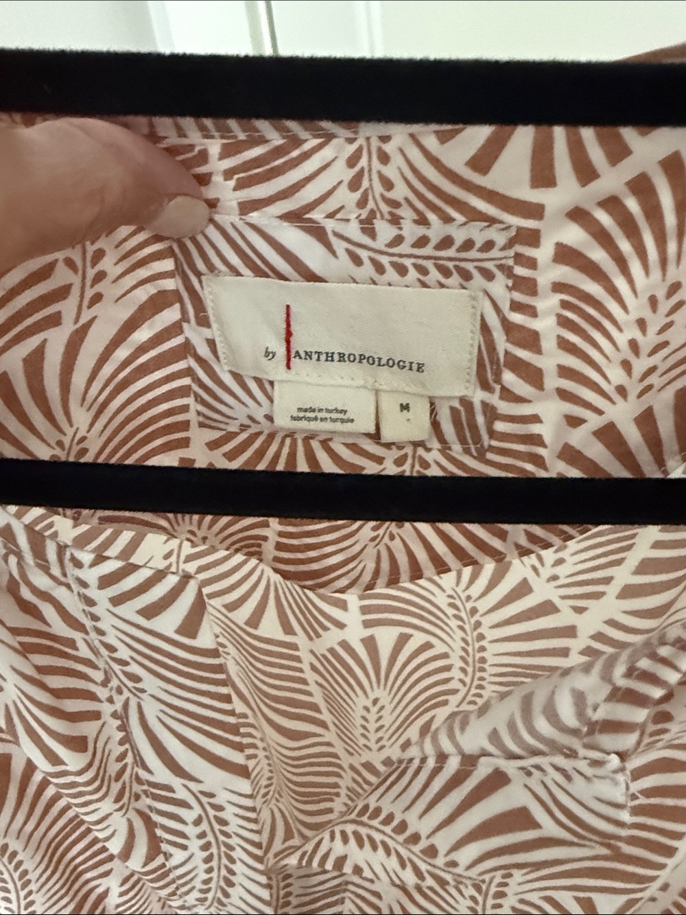Anthropologie Somerset Leaf-Print Tiered Maxi Dress - Picture 3 of 5